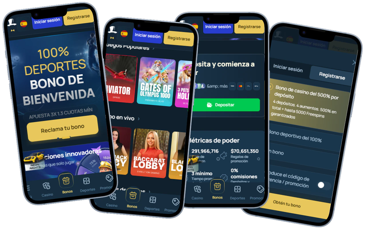 FortuneJack Casino aplicación móvil con bonos, juegos, depósitos y registro